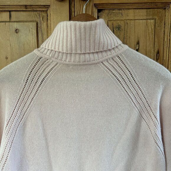 IMMA Medium Pale Pink Cashmere Sweater Turtleneck Knit - Picture 10 of 12